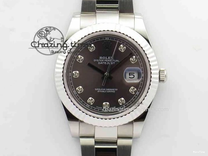 MiroTime 0505 Packable DateJust II 41mm SS BP Maker Best Edition Gray Dial Diam On SS Bracelet SA 3729
